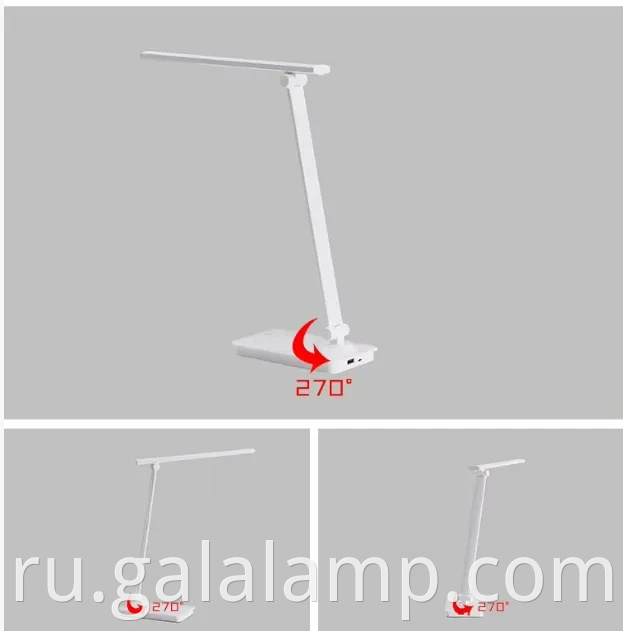 Foldable USB Charging, Desk Lamp with Dimmer Switch